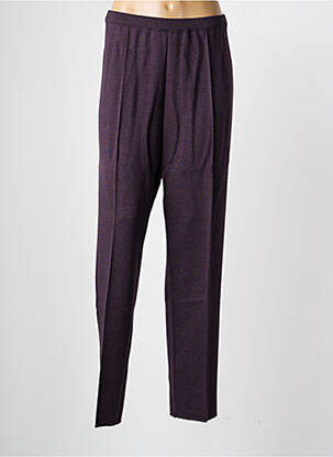 Pantalon slim talie elastică mărime normală violet PAUPORTÉ femeie