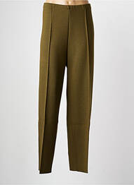 Pantalon slim talie elastică mărime normală verde LEWINGER femeie