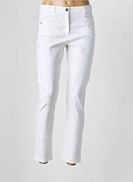 Pantalon slim elasticitate mărime normală alb CHRISTINE LAURE femeie