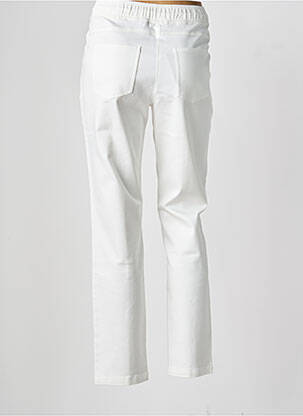 Pantalon slim talie elastică mărime normală alb OLSEN femeie