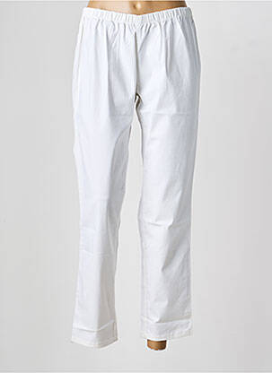 Pantalon slim talie elastică mărime normală alb KATMAI femeie