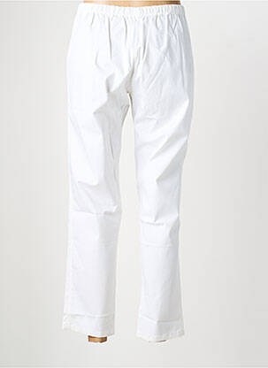 Pantalon slim talie elastică mărime normală alb KATMAI femeie