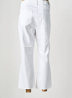 Pantalon 7/8 țesătură poplin mărime normală alb RABE femeie