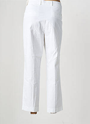 Pantalon slim țesătură poplin mărime normală alb TONI femeie