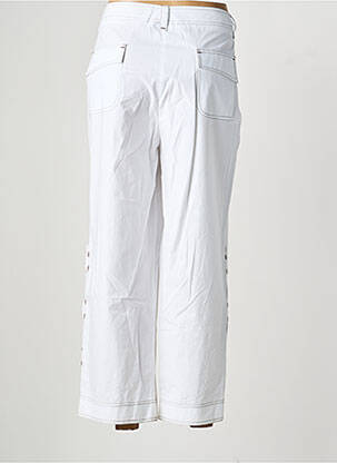 Pantalon 7/8 țesătură poplin mărime normală alb QUATTRO femeie