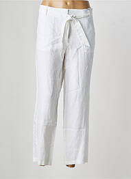 Pantalon drept țesătură crep mărime normală alb OLSEN femeie