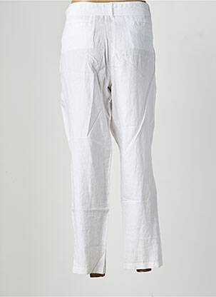 Pantalon drept țesătură crep mărime normală alb OLSEN femeie