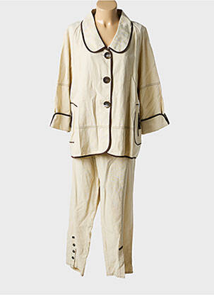 Set pantaloni croială dreaptă bej QUATTRO femeie