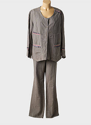 Set pantaloni croială dreaptă gri QUATTRO femeie