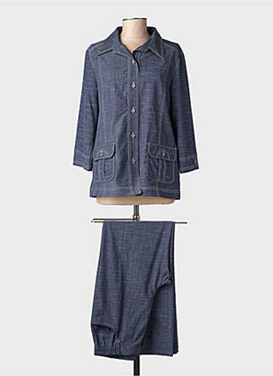 Set pantaloni guler de bluză albastru FINNKARELIA femeie