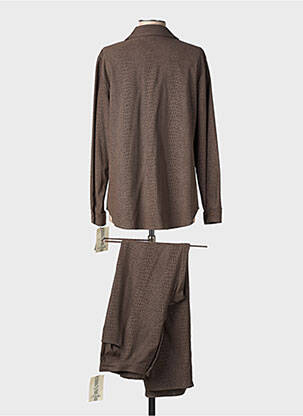 Set pantaloni guler de bluză maro BS (BEST SELECTION) femeie