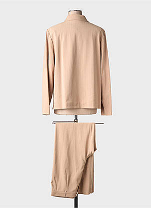 Set pantaloni guler de bluză bej PRUNELLE femeie