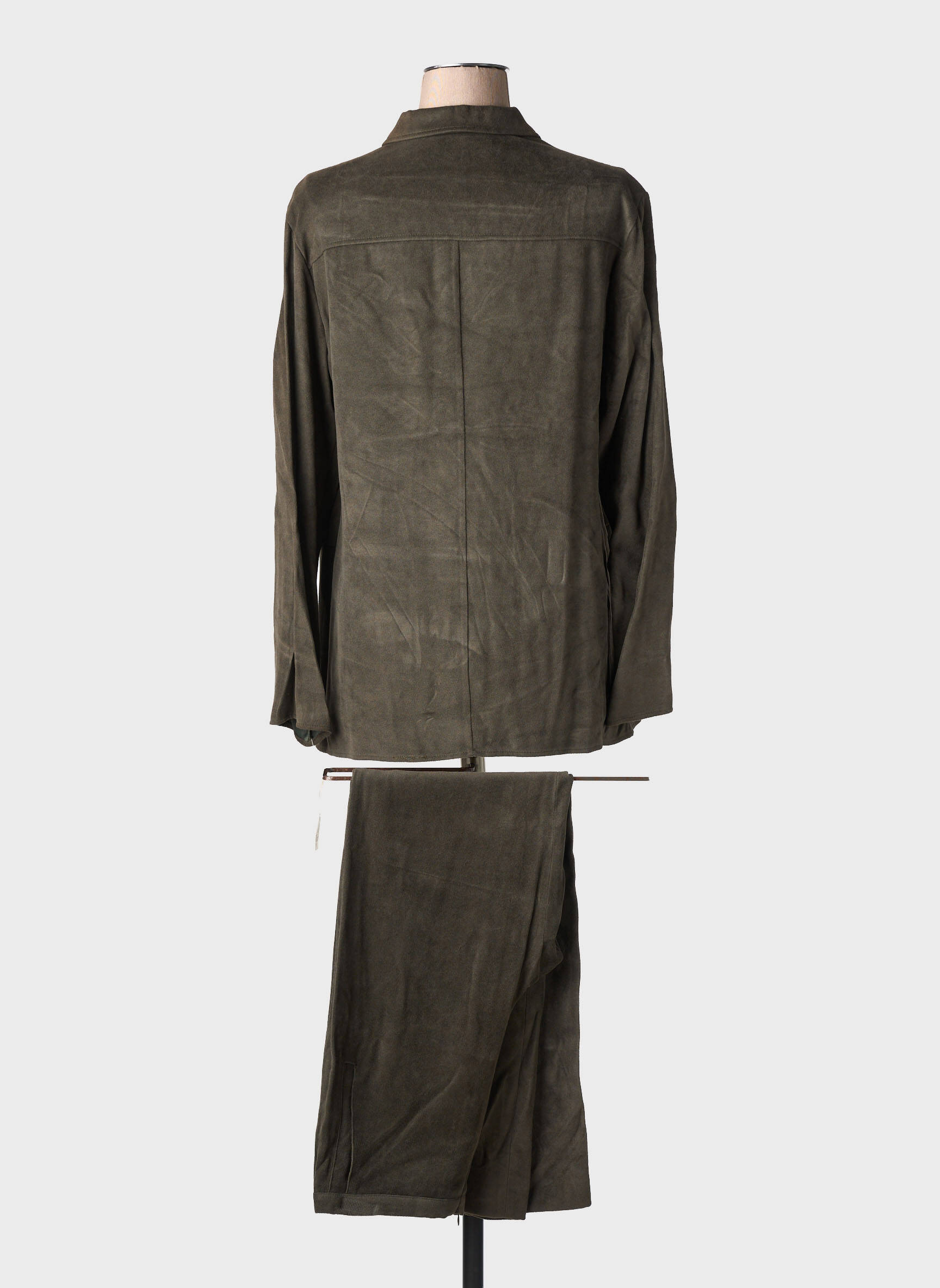Set pantaloni guler de bluză maro BS (BEST SELECTION) femeie