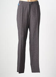Pantalon drept talie cu cleme mărime normală gri QUATTRO femeie