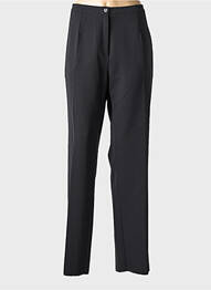 Pantalon drept țesătură crep mărime normală negru GRIFFLIN femeie
