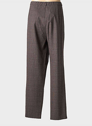 Pantalon drept țesătură crep mărime normală maro LEWINGER femeie