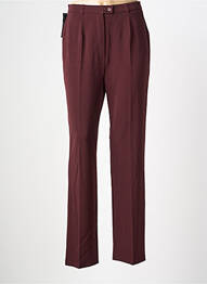 Pantalon drept talie cu cleme talie înaltă roșu QUATTRO femeie