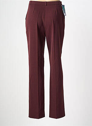Pantalon drept țesătură crep talie înaltă roșu QUATTRO femeie
