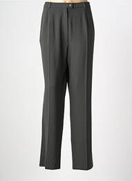 Pantalon drept talie cu cleme mărime normală verde QUATTRO femeie