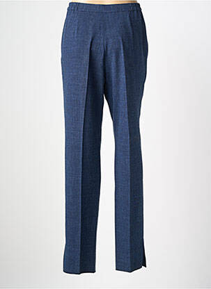 Pantalon drept talie cu cleme talie înaltă albastru ARMOR LUX femeie