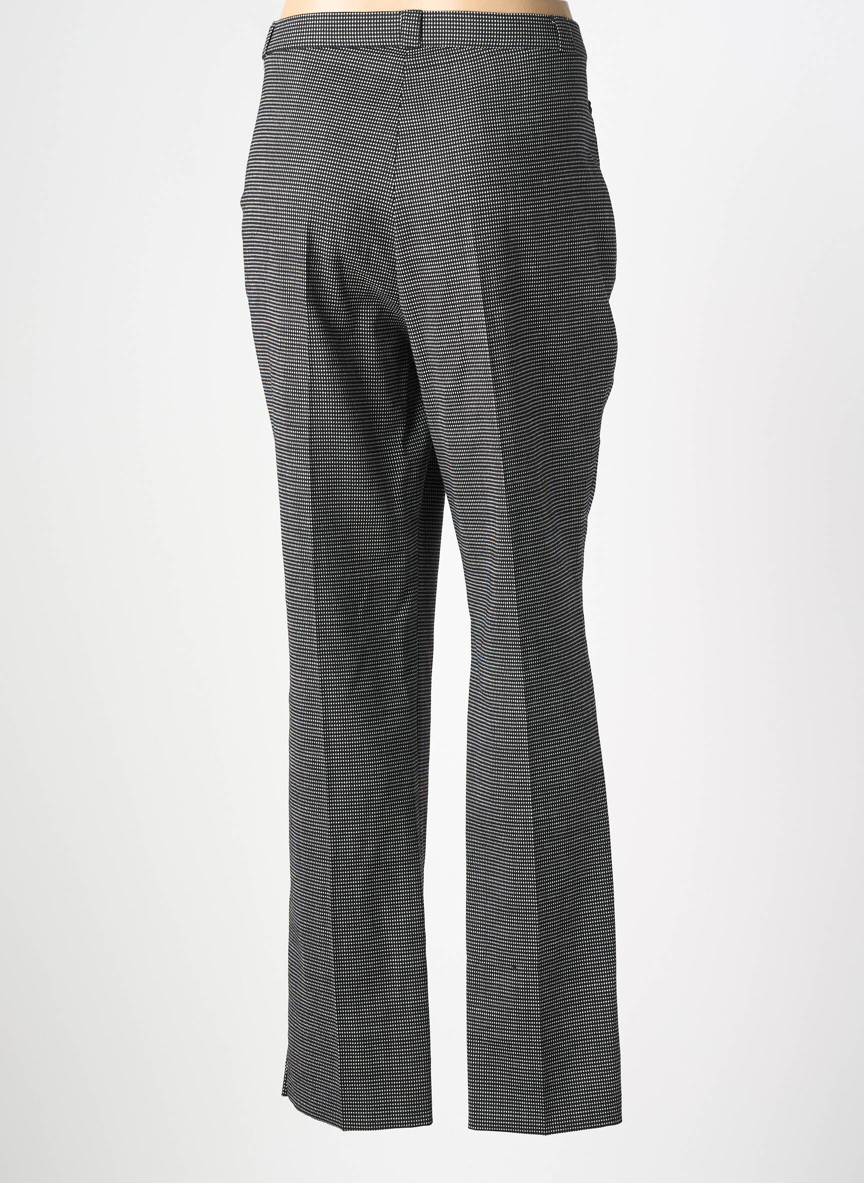 Pantalon drept închidere cu fermoar sub clapetă cu nasturi mărime normală negru QUATTRO femeie