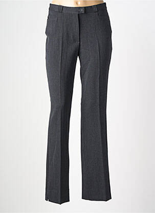 Pantalon drept talie cu cleme talie înaltă gri QUATTRO femeie