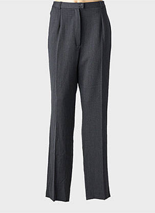 Pantalon drept talie cu cleme talie înaltă gri QUATTRO femeie