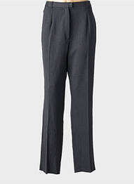 Pantalon drept talie cu cleme talie înaltă gri QUATTRO femeie