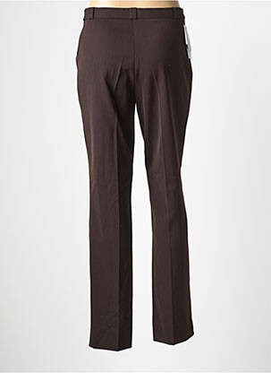 Pantalon drept țesătură crep talie joasă maro QUATTRO femeie