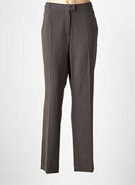 Pantalon drept talie cu cleme mărime normală gri QUATTRO femeie