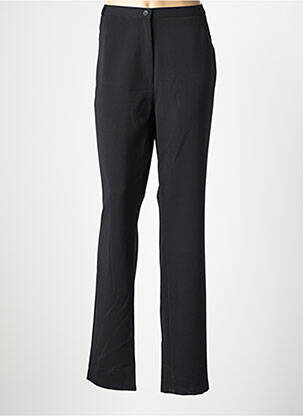 Pantalon drept talie cu cleme mărime normală negru QUATTRO femeie