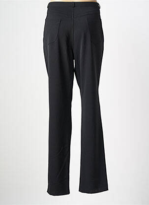 Pantalon drept talie cu cleme mărime normală negru QUATTRO femeie