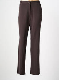 Pantalon drept țesătură crep mărime normală maro QUATTRO femeie