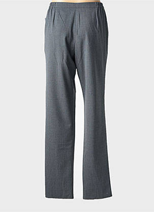 Pantalon drept talie cu cleme mărime normală gri GRIFFON femeie