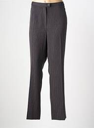 Pantalon drept închidere cu fermoar sub clapetă cu nasturi mărime normală gri QUATTRO femeie