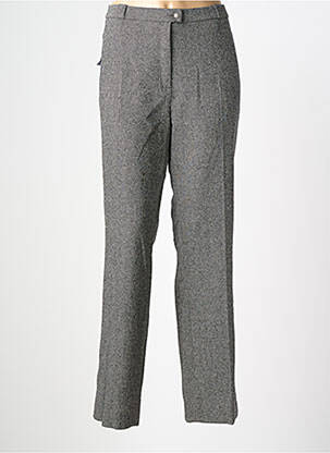 Pantalon drept talie cu cleme gri QUATTRO femeie