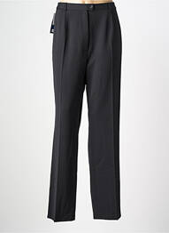 Pantalon drept talie cu cleme mărime normală negru QUATTRO femeie