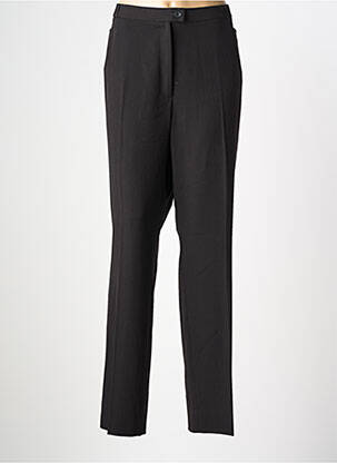 Pantalon drept talie cu cleme mărime normală negru QUATTRO femeie