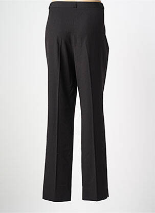 Pantalon drept talie cu cleme mărime normală negru QUATTRO femeie