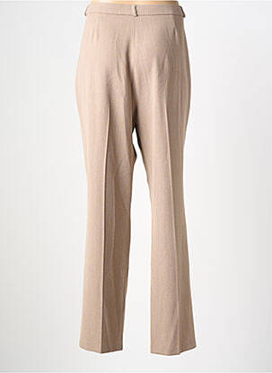 Pantalon drept talie cu cleme mărime normală maro QUATTRO femeie