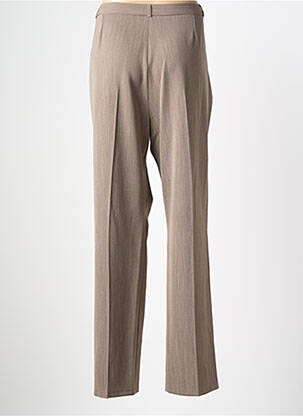 Pantalon drept talie cu cleme talie înaltă maro QUATTRO femeie