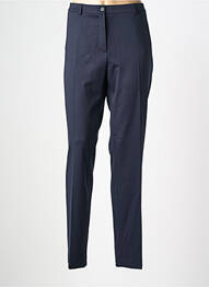 Pantalon slim țesătură poplin mărime normală albastru TERRE DE FÉES femeie