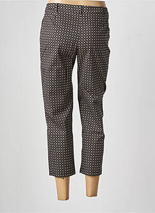 Pantalon 7/8 țesătură poplin mărime normală negru CHRISTINE LAURE femeie