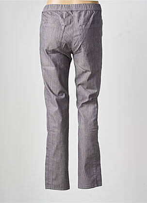 Pantalon slim talie elastică mărime normală gri FRANK WALDER femeie