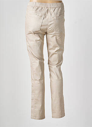 Pantalon slim talie elastică mărime normală bej FRANK WALDER femeie