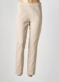 Pantalon slim talie elastică mărime normală bej FRANK WALDER femeie
