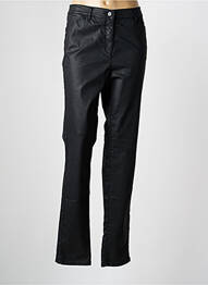 Pantalon drept talie elastică mărime normală gri FRANK WALDER femeie