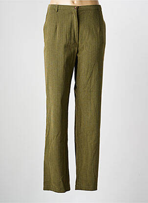Pantalon drept elasticitate mărime normală verde LEWINGER femeie