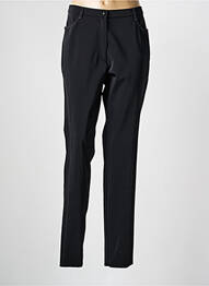 Pantalon slim talie elastică mărime normală negru KARTING femeie