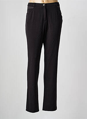 Pantalon slim elasticitate mărime normală negru CHRISTINE LAURE femeie